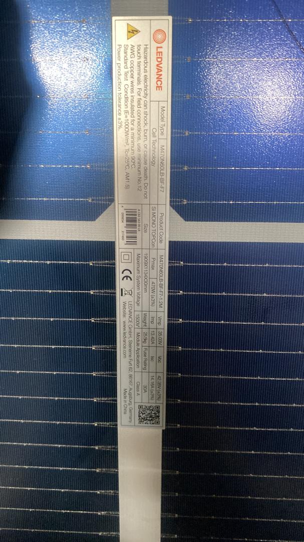 Panneau Solaire Bi-facial 450W